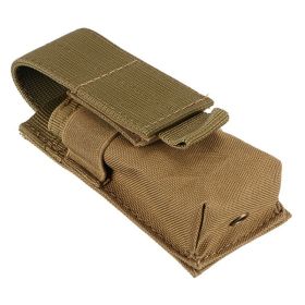 Outdoor Military Fan Flashlight Bag (Color: Khaki)